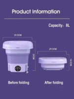 Mini Portable Folding Washing Machine - Image 3