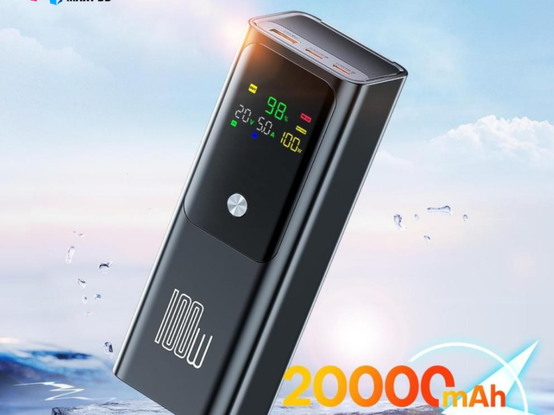 Q-100W 20000mAh Power Bank – 100W PD Fast Charging (Bangladesh)