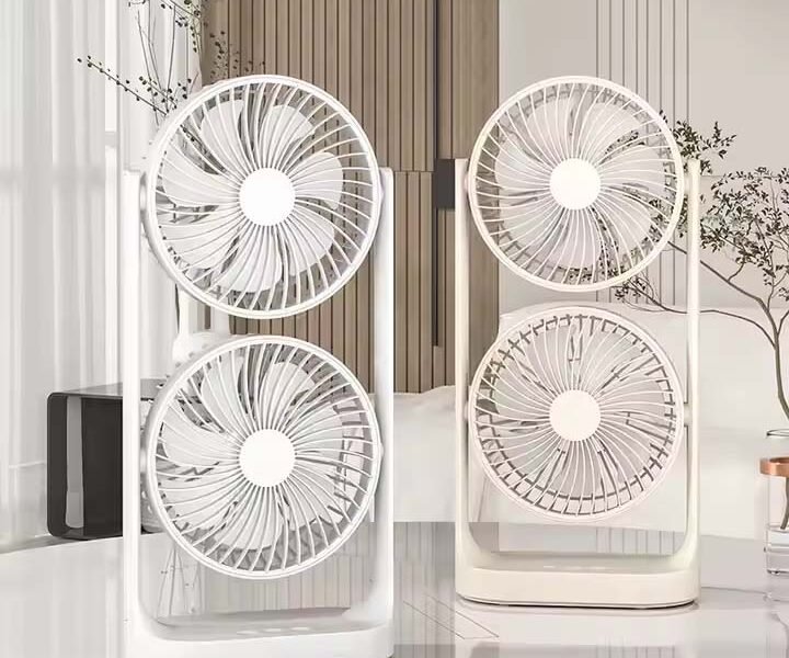 Double Head Portable Desktop Fan (SB-052)