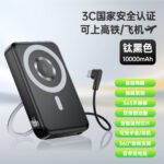 Jyoudian MagSafe Magnetic Wireless 10000Mah Power Bank with 360° Rotating Stand — 2-in-1 Wireless & Wired Charging, Apple Watch Compatible