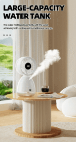 DP-7647 Portable Misting Fan — ন্যানো মিস্ট কুলিং, 4000mAh ব্যাটারি ও LED নাইট লাইট সহ (Duration Power - 7647) - Image 7