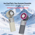 X-11 Foldable Semiconductor Cooling Fan | 3600mAh Battery | 199-Speed | Type-C | Portable Handheld Mini Fan - Image 7