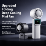 F11 Handheld Ice Cooling Turbo Fan – 4000mAh Rechargeable Portable Cooling Fan with Digital Display - Image 3