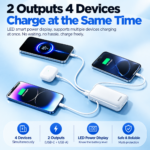 REMAX AS-182-45 20000mAh 45W Fast Charging Power Bank with Built-in Type-C & Lightning Cable - Image 4