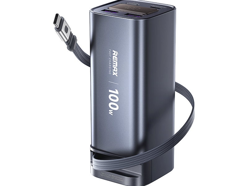 REMAX FC-22 100W 20000mAh Power Bank with Built-in Type-C Telescopic Cable