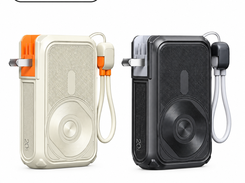 REMAX CP-2 20000mAh 22.5W Fast Charging Power Bank with AC Plug & 15W Magnetic Wireless Charging
